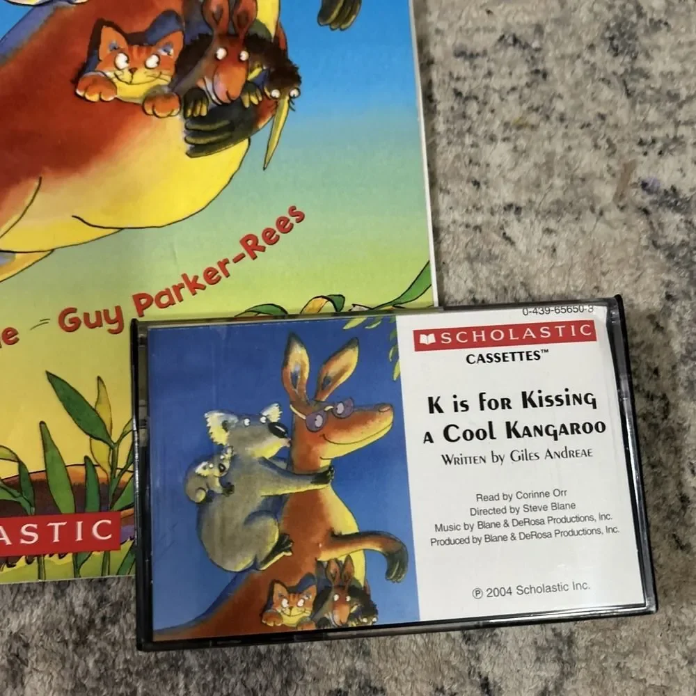 K Is for Kissing a Cool Kangaroo Paperback Giles Andreae Children’s Audio Tape